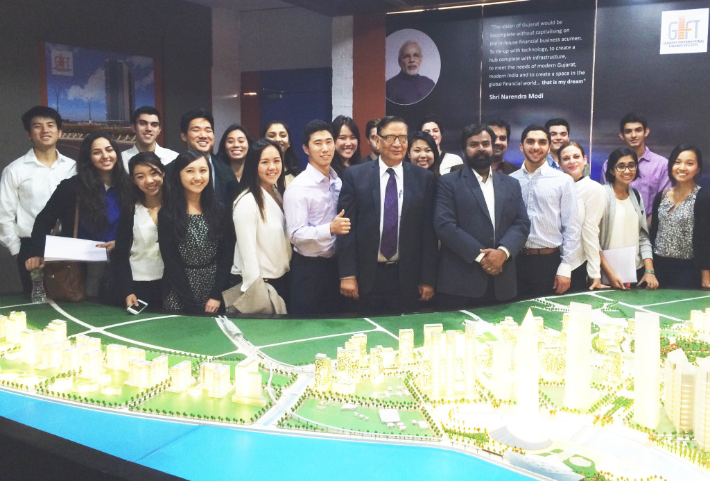 Haas students with Smart Cities' CEO, Ramakant JHA